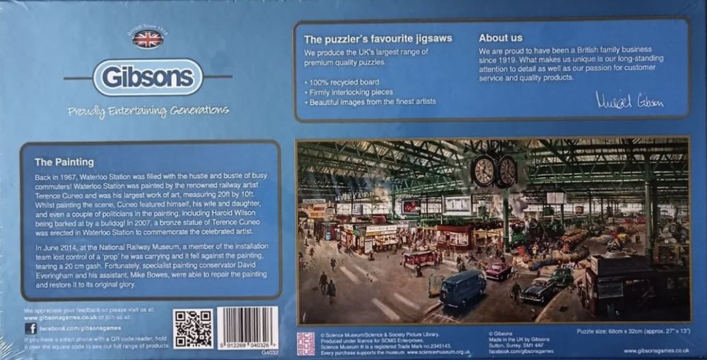 Under The Clock - Gibsons puzzle collectible [Barcode 5012269040326] - Main Image 4