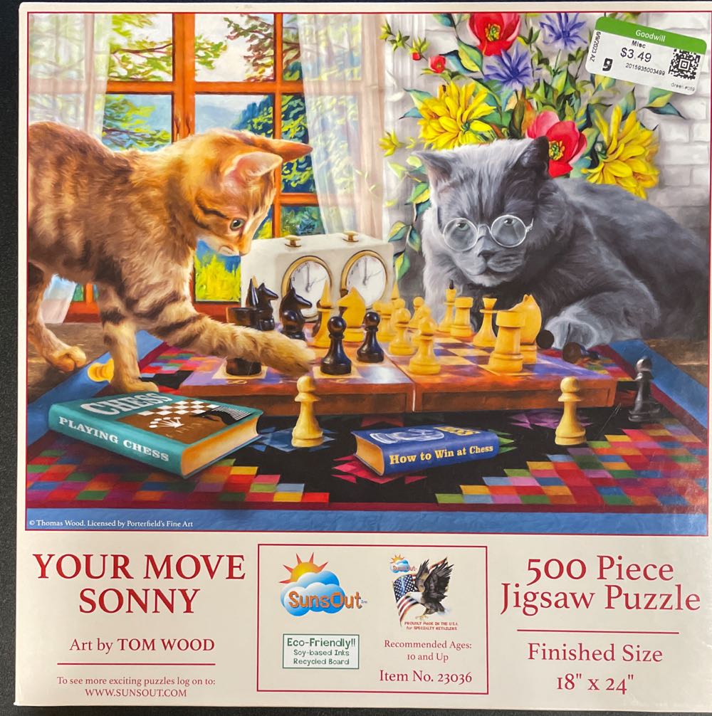 Your Move Sonny - SunsOut puzzle collectible [Barcode 796780230361] - Main Image 2