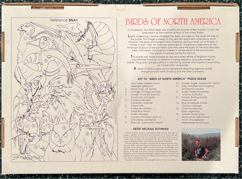 Birds Of North America - Kingdom Puzzles puzzle collectible [Barcode 735136000098] - Main Image 2