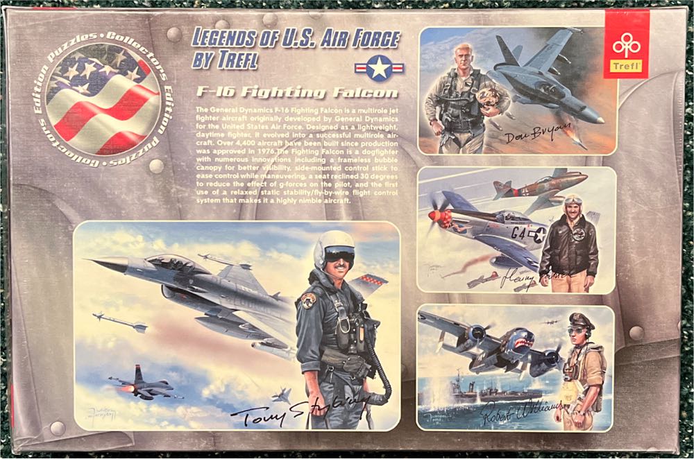 Legends Of U.S. Air Force - F-16 Fighting Falcon-NEW! - Trefl puzzle collectible [Barcode 5900511125016] - Main Image 2