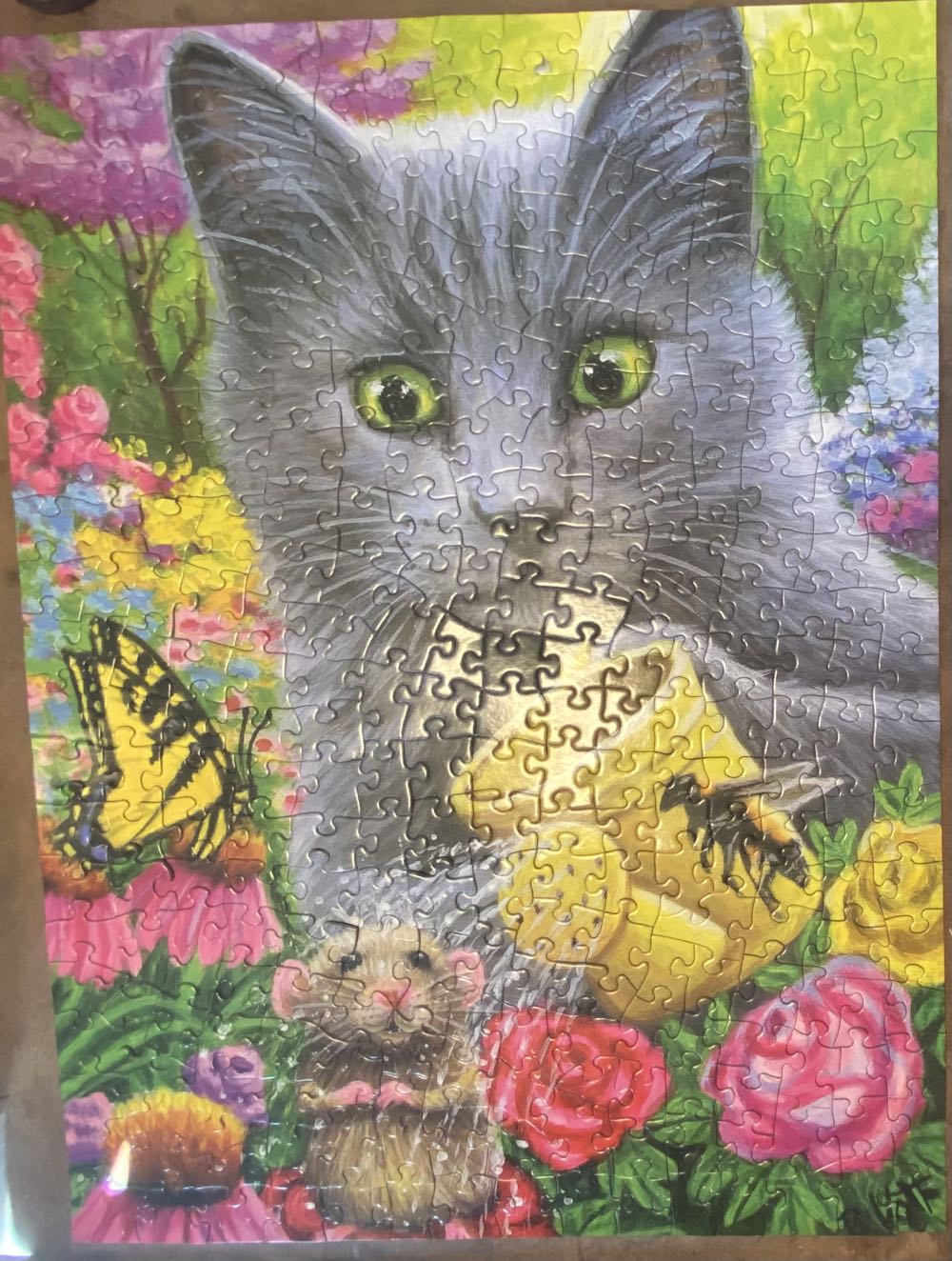 Chilling In Misty’s Garden - Bits And Pieces puzzle collectible [Barcode 192949060686] - Main Image 2