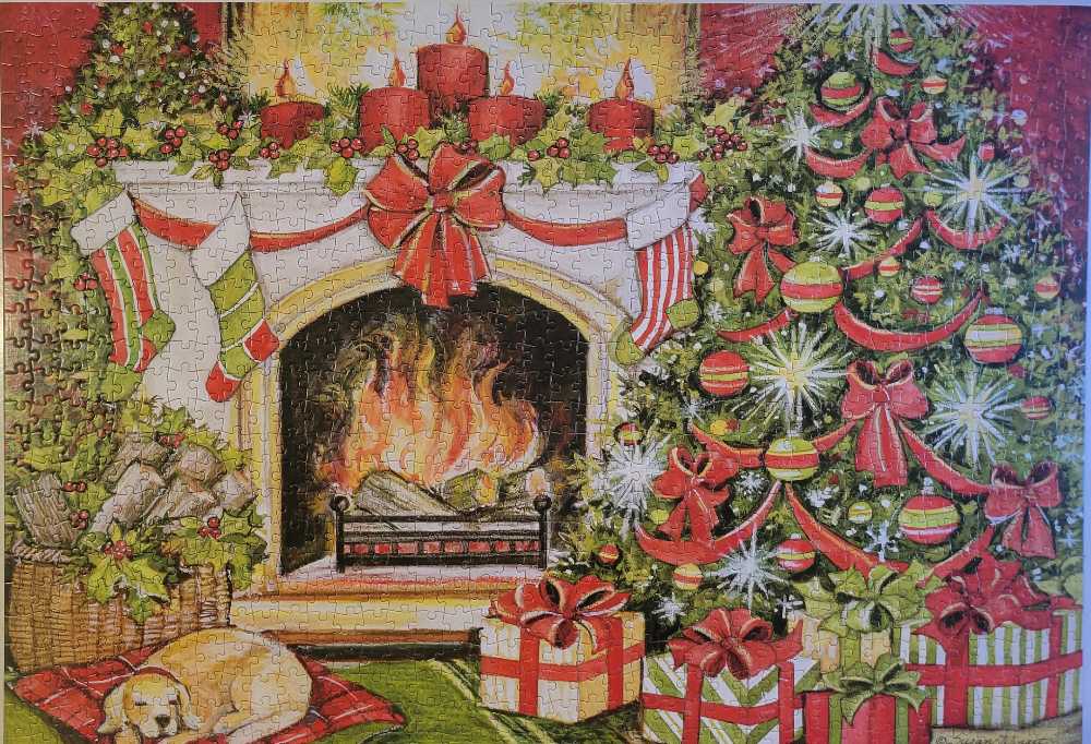 Christmas Warmth - Lang puzzle collectible [Barcode 9781469417318] - Main Image 2