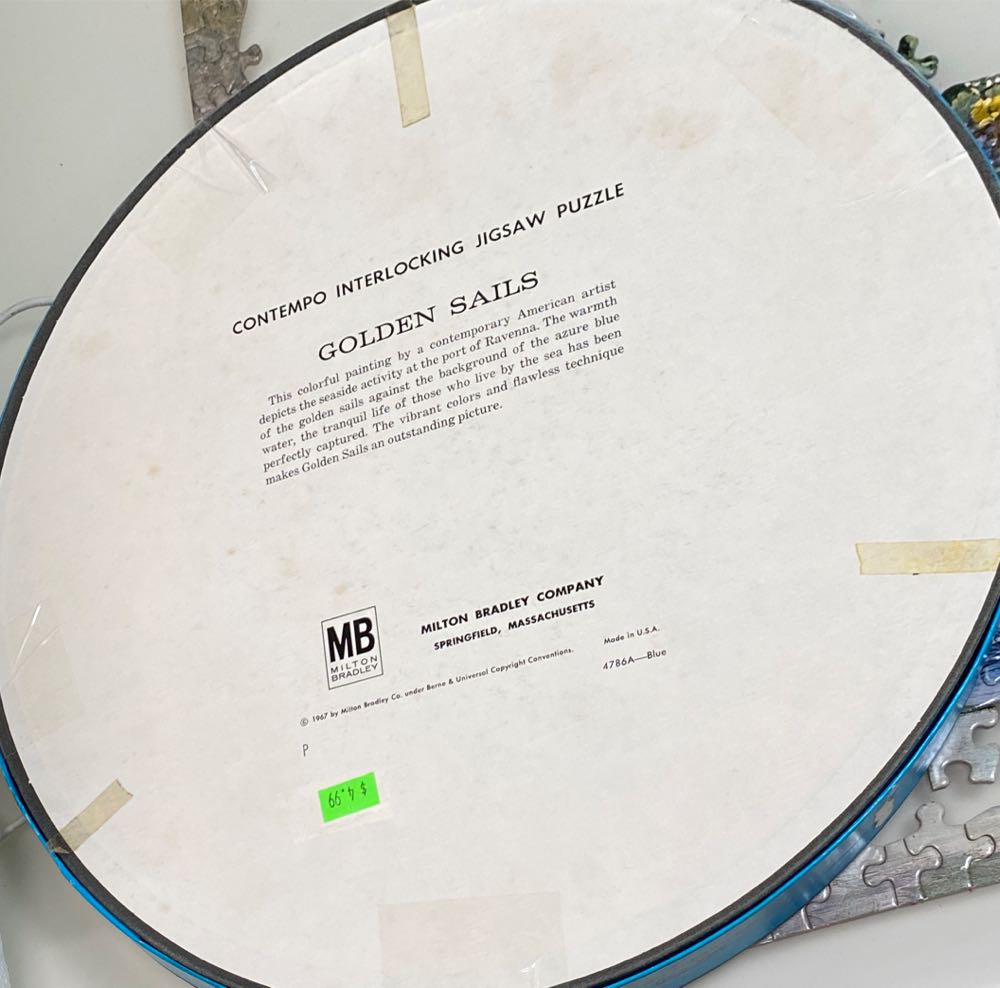 Golden Sails - Milton Bradley puzzle collectible - Main Image 2