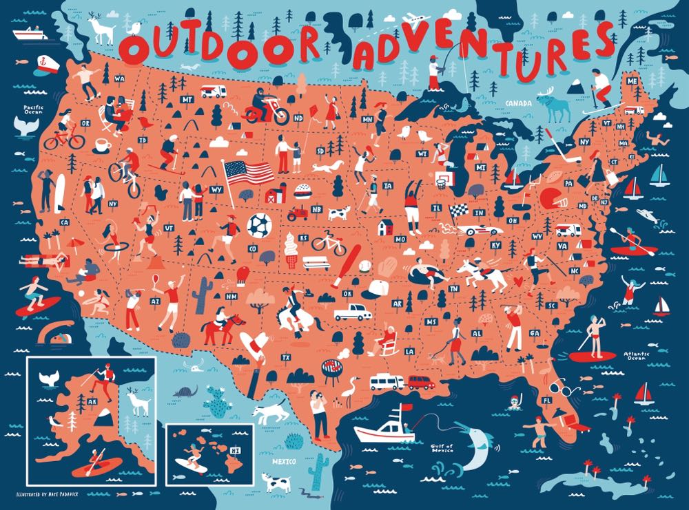 Travel & Explore : Outdoor Adventures - True South Puzzle Company puzzle collectible [Barcode 644216573608] - Main Image 2