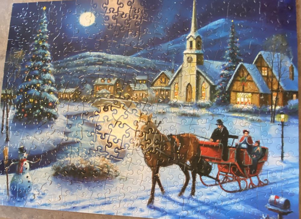 Winter Sleigh Ride - Bits And Pieces puzzle collectible [Barcode 192949075222] - Main Image 3