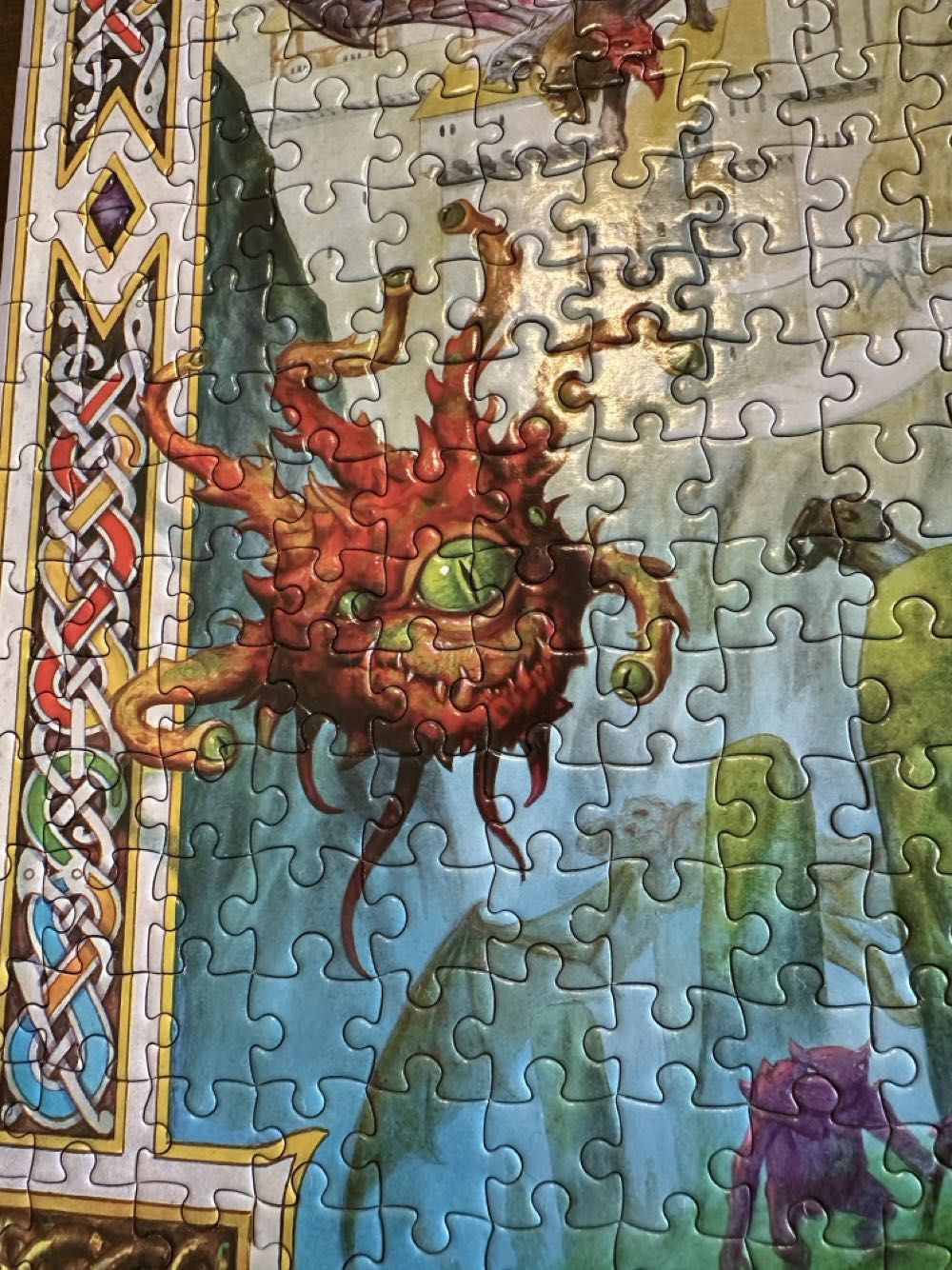 Dungeon Denizens Mythical Monster Puzzle For Adults And Kids | Piece Jigsaw Puzzle Toy | Fun Quarantine Gifts | Interactive Brain Teaser For Game Night | 28 X 20 Inches - Toynk Originals puzzle collectible [Barcode 849795072454] - Main Image 4