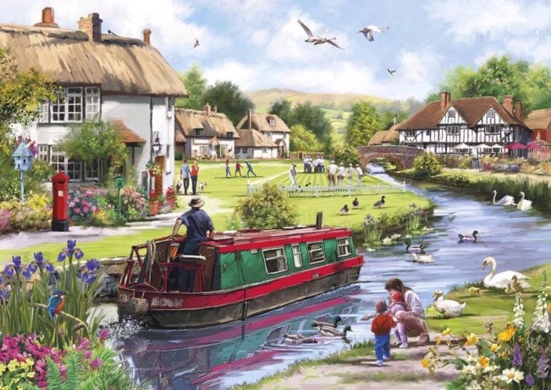 Swanning Along - Gibsons puzzle collectible [Barcode 5314935713481] - Main Image 2