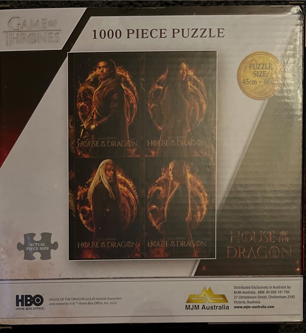 House Of The Dragons - MJM Australia puzzle collectible [Barcode 9317762199073] - Main Image 2