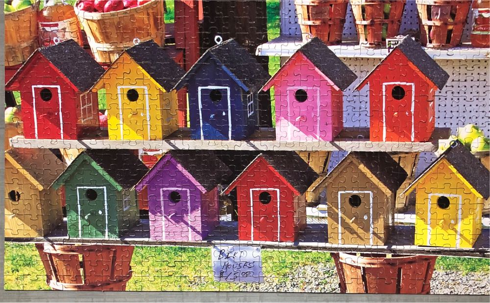 Painted Wood Birdhouses - Puzzlebug puzzle collectible - Main Image 2
