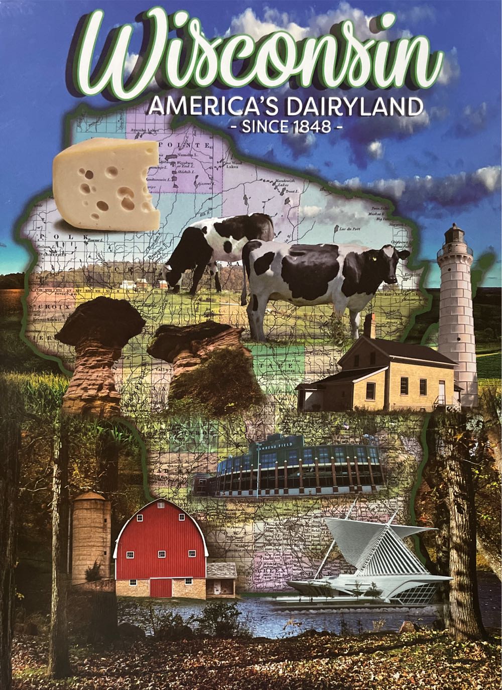 Wisconsin : America’s Dairyland • - N/A puzzle collectible [Barcode 748848557613] - Main Image 2