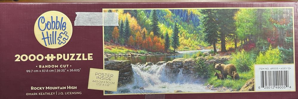 Rocky Mountain High - Cobble Hill puzzle collectible [Barcode 625012490054] - Main Image 2