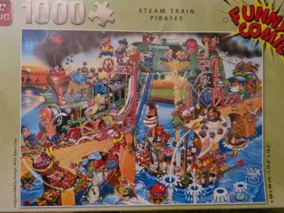 Funny Comic. Steam Train Pirates - King puzzle collectible [Barcode 8710125052250] - Main Image 2