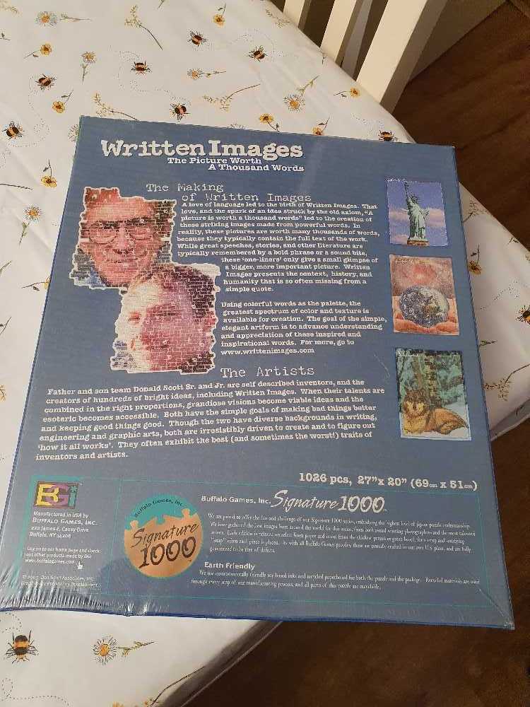 Written Images - Buffalo Games puzzle collectible - Main Image 3