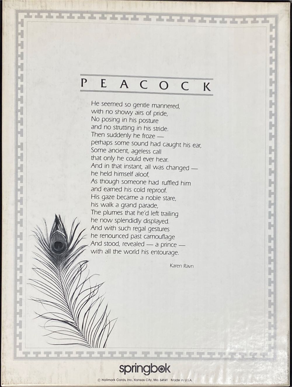 Preening Peacock - Springbok puzzle collectible - Main Image 2