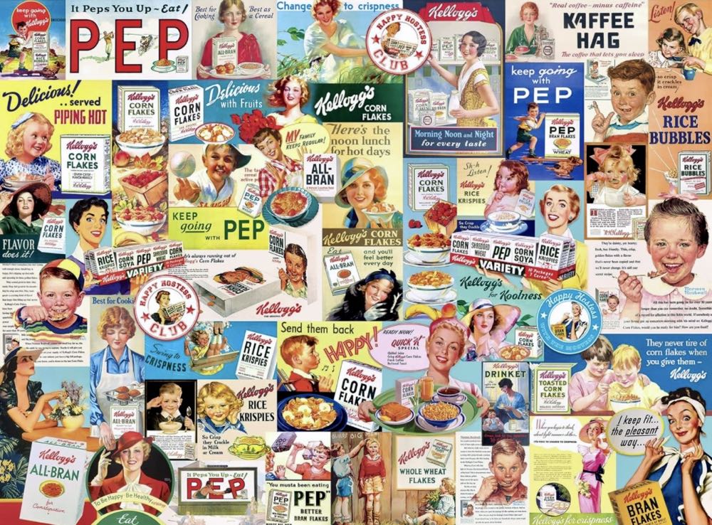 Vintage Cereal Ads  - Roseart puzzle collectible [Barcode 4895145433877] - Main Image 2