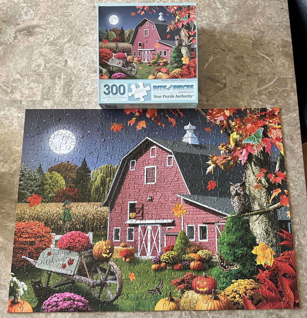 Hootin’ Harvest Moon - Bits & Pieces puzzle collectible [Barcode 192949074911] - Main Image 2