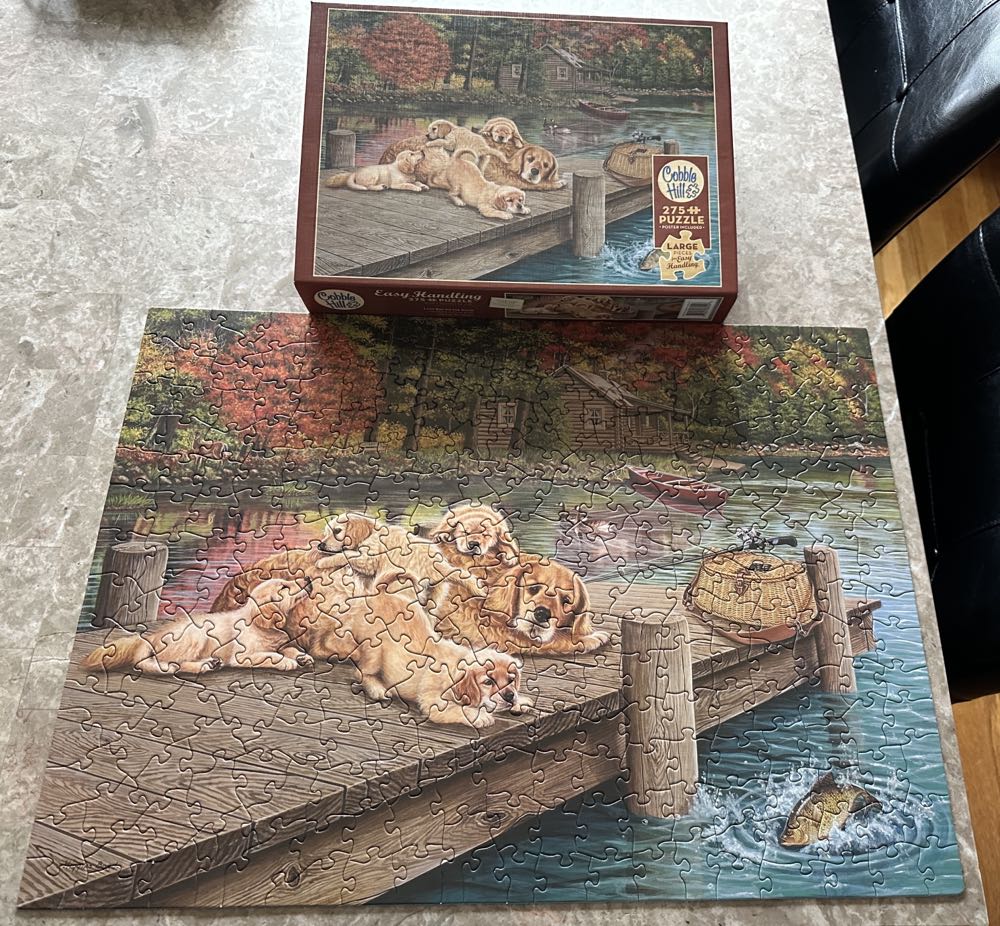 Lazy Day On The Dock - Cobble Hill puzzle collectible [Barcode 625012880046] - Main Image 2