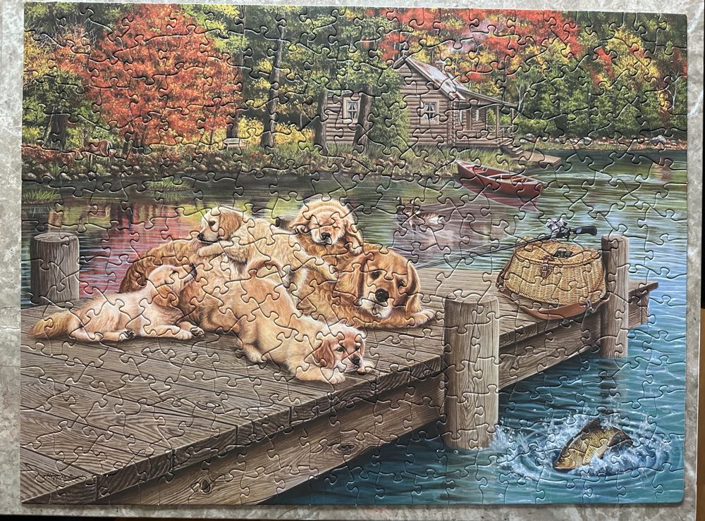 Lazy Day On The Dock - Cobble Hill puzzle collectible [Barcode 625012880046] - Main Image 3