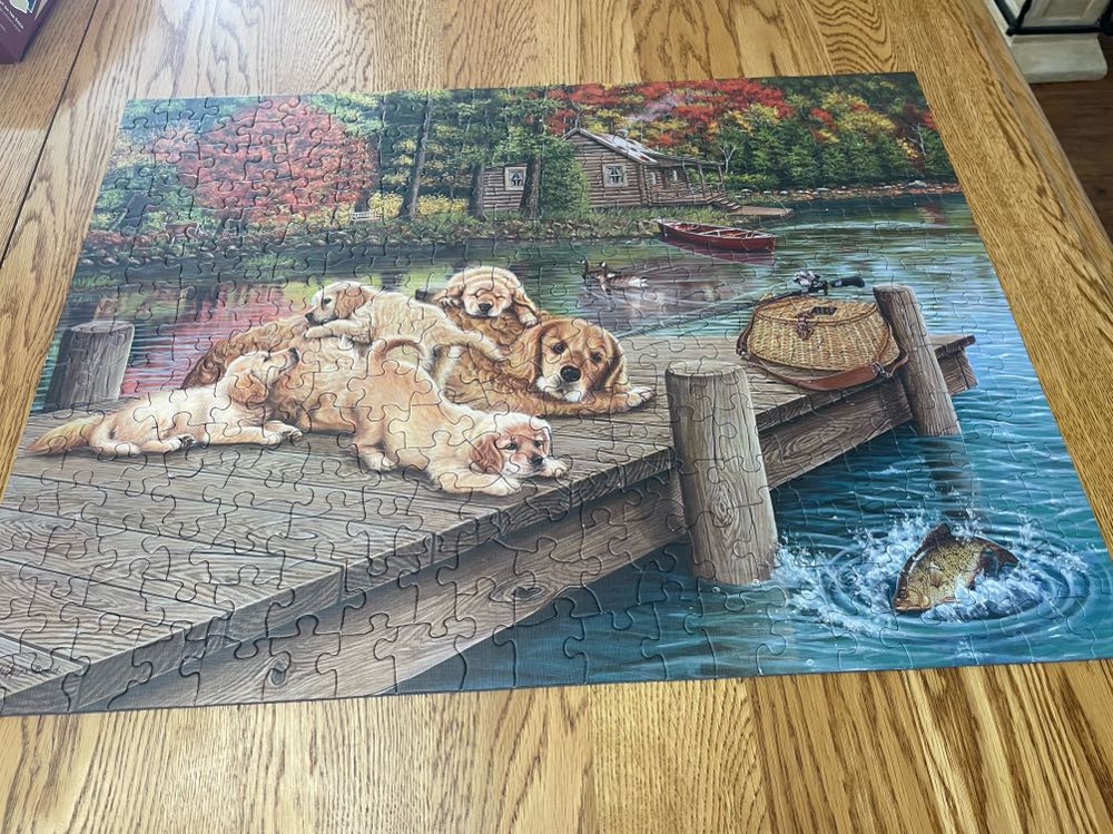 Lazy Day On The Dock - Cobble Hill puzzle collectible [Barcode 625012880046] - Main Image 4