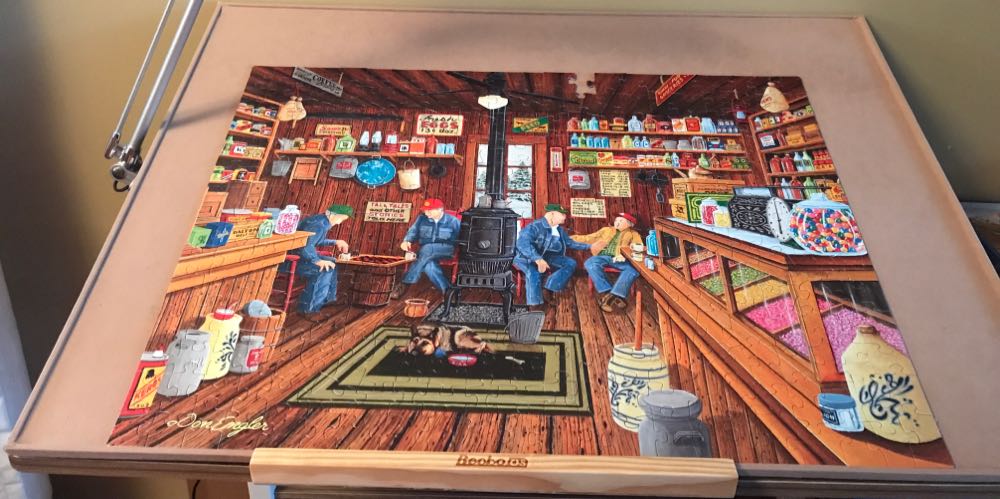 Old Friends - SunsOut puzzle collectible [Barcode 796780603226] - Main Image 2