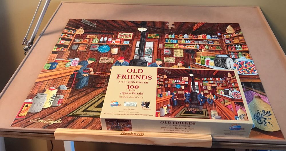 Old Friends - SunsOut puzzle collectible [Barcode 796780603226] - Main Image 3