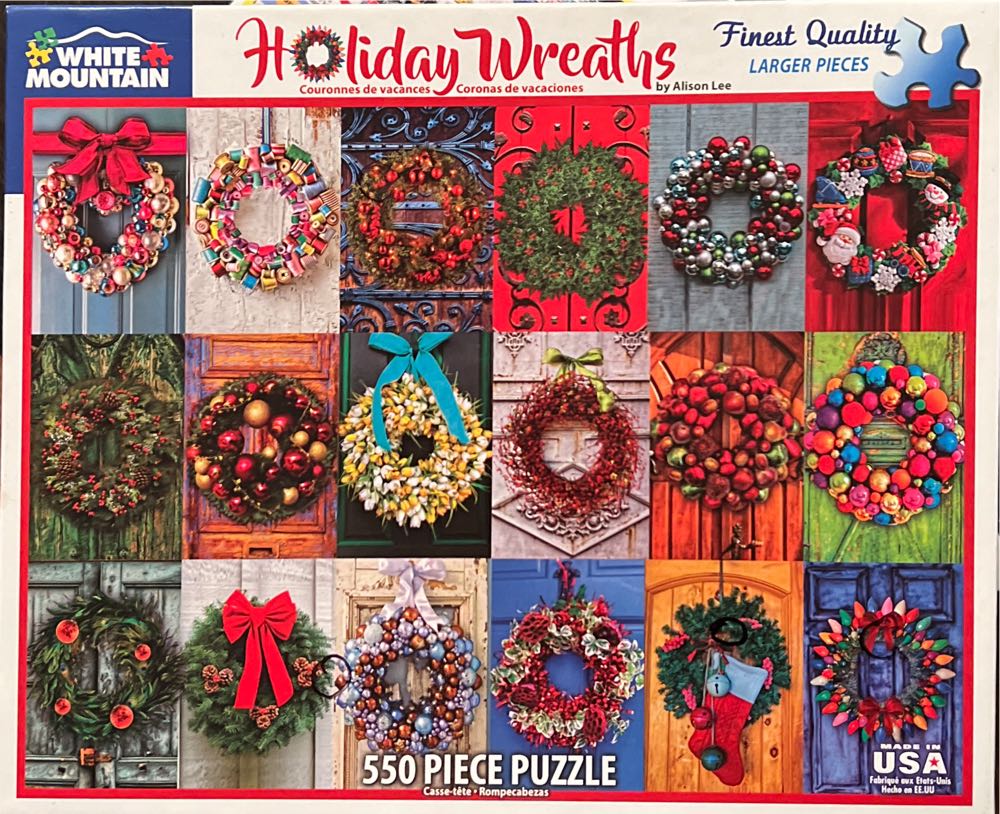 Holiday Wreaths - White Mountain puzzle collectible - Main Image 1