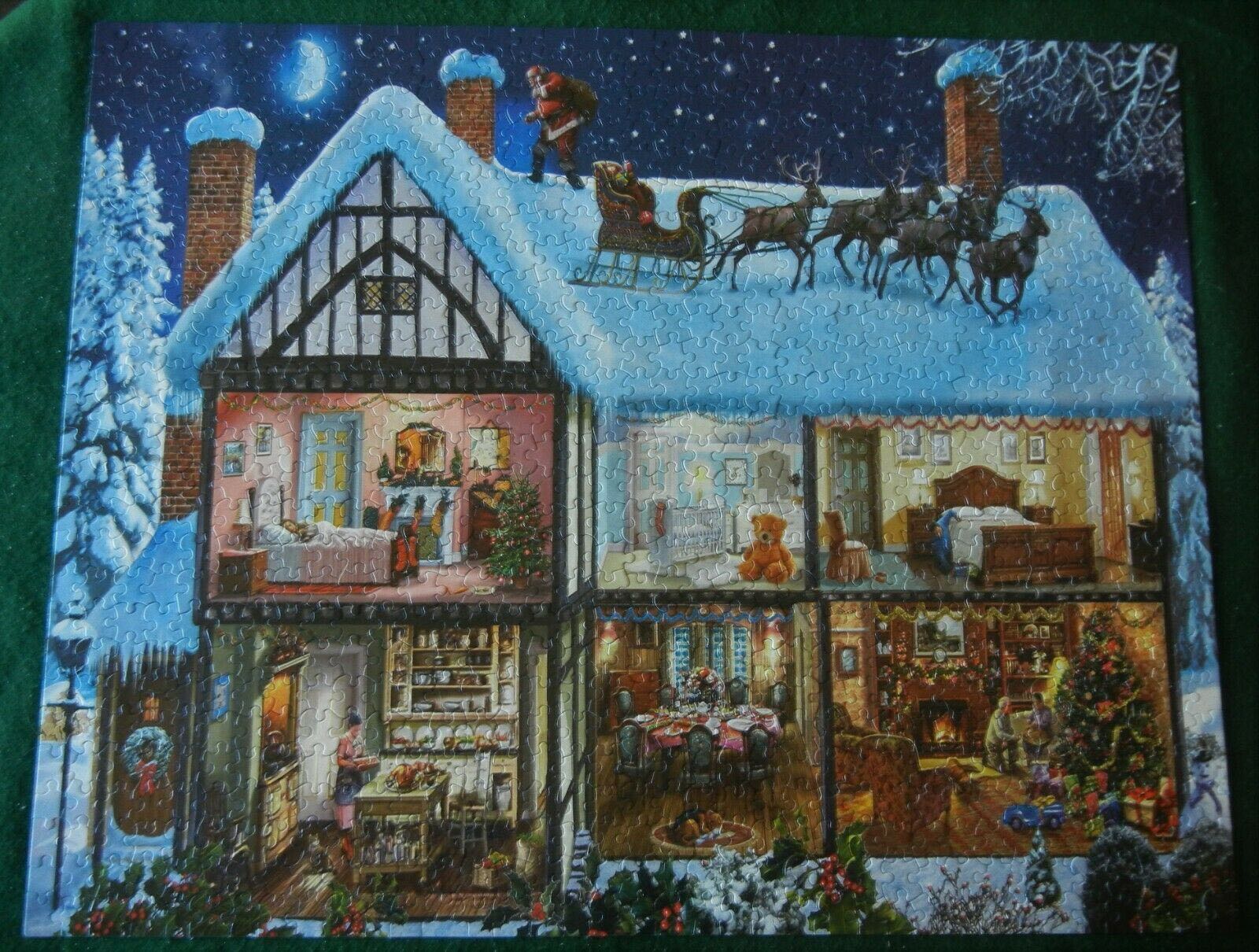 Christmas House - White Mountain puzzle collectible [Barcode 724819258208] - Main Image 2