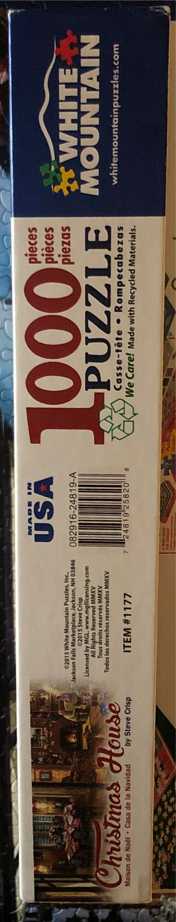 Christmas House - White Mountain puzzle collectible [Barcode 724819258208] - Main Image 4