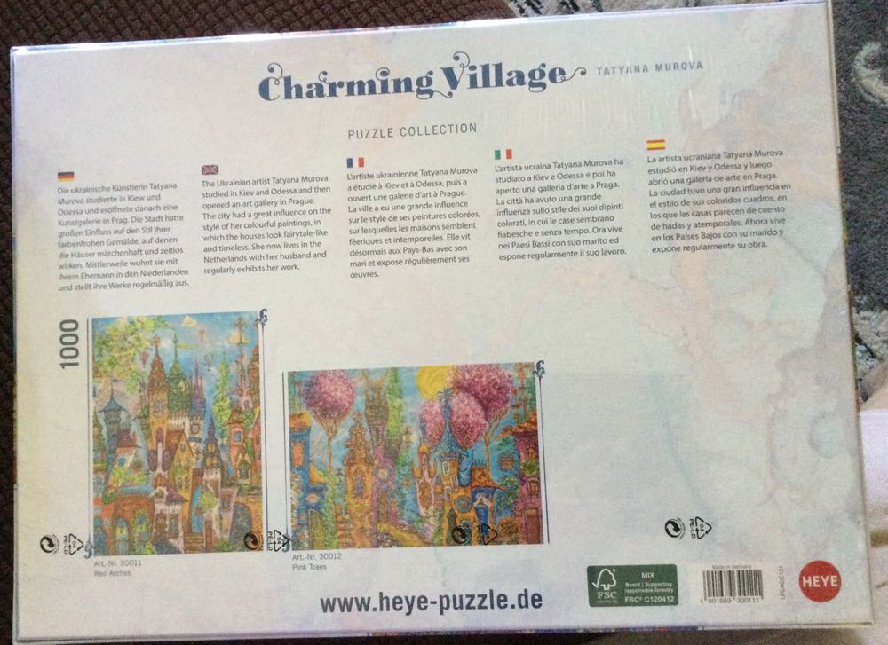Charming Village - Red Arches - Heye Puzzle puzzle collectible [Barcode 4001689300111] - Main Image 2