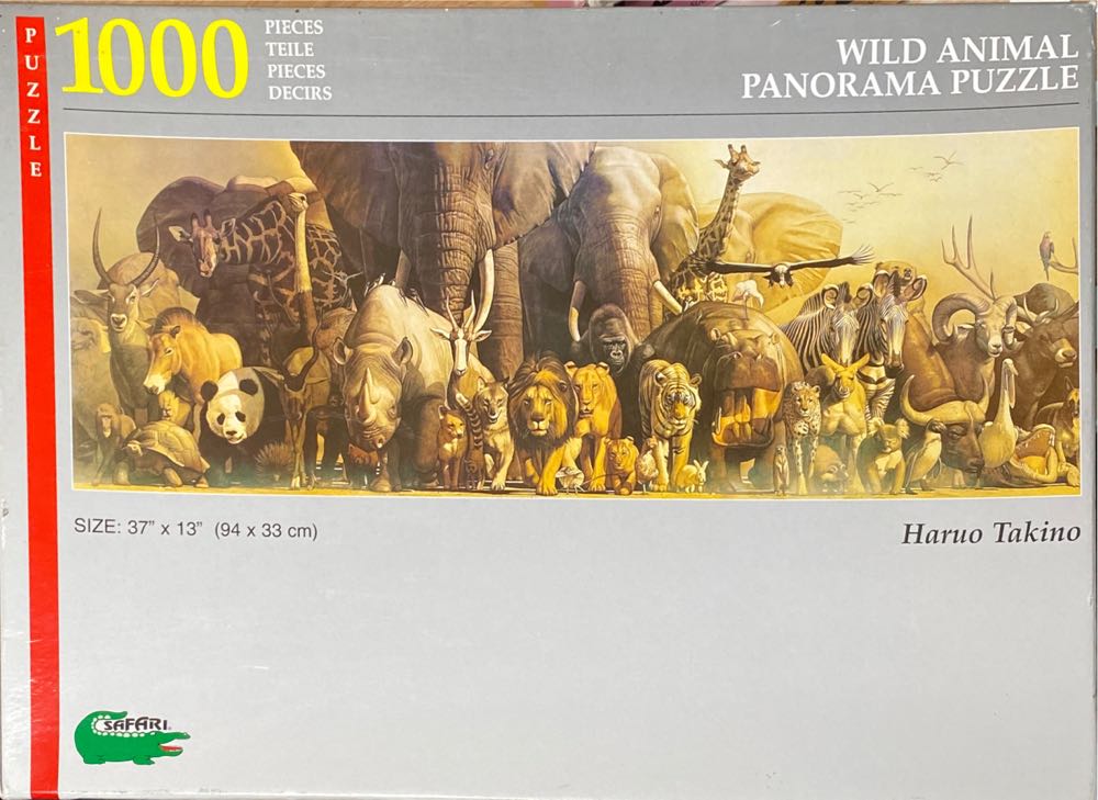 Wild Animal Panorama Puzzle - Safari puzzle collectible [Barcode 095866959005] - Main Image 1