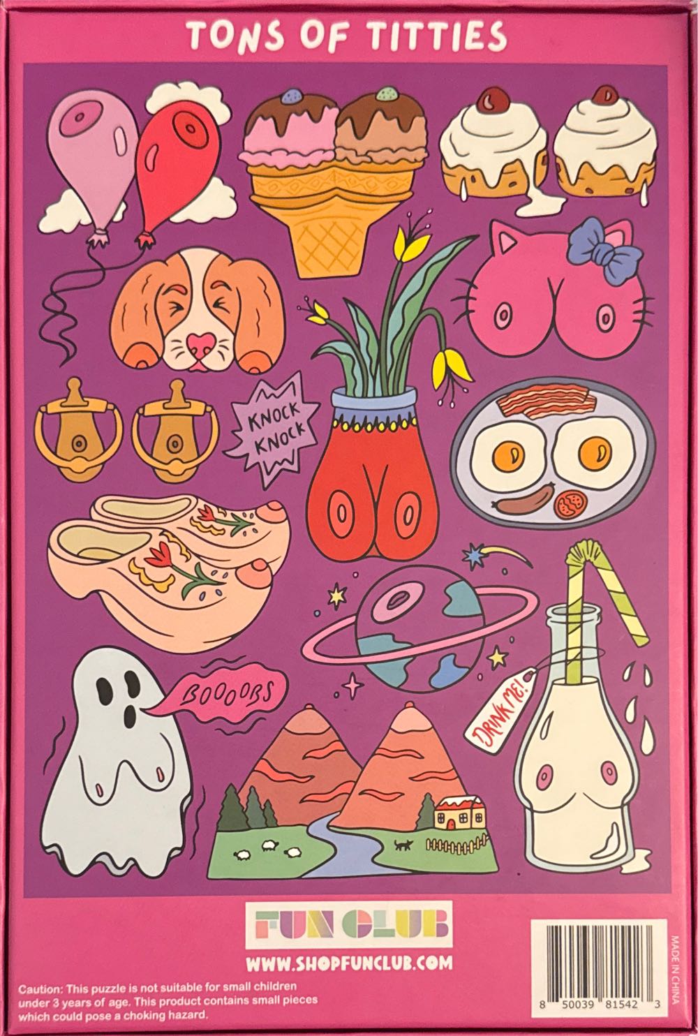 Tons Of Titties - Fun Club puzzle collectible [Barcode 850039815423] - Main Image 2