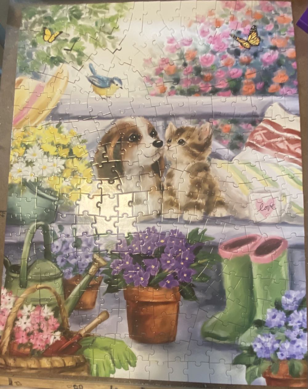Garden Cat And Dog - Bits & Pieces puzzle collectible [Barcode 192949072917] - Main Image 2