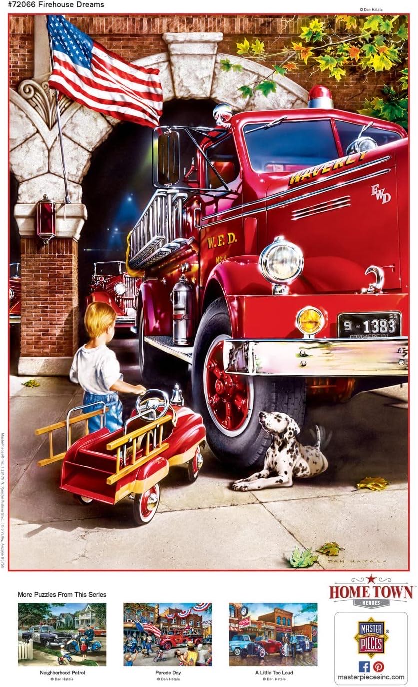 Firehouse Dreams - MasterPieces puzzle collectible [Barcode 705988720666] - Main Image 2