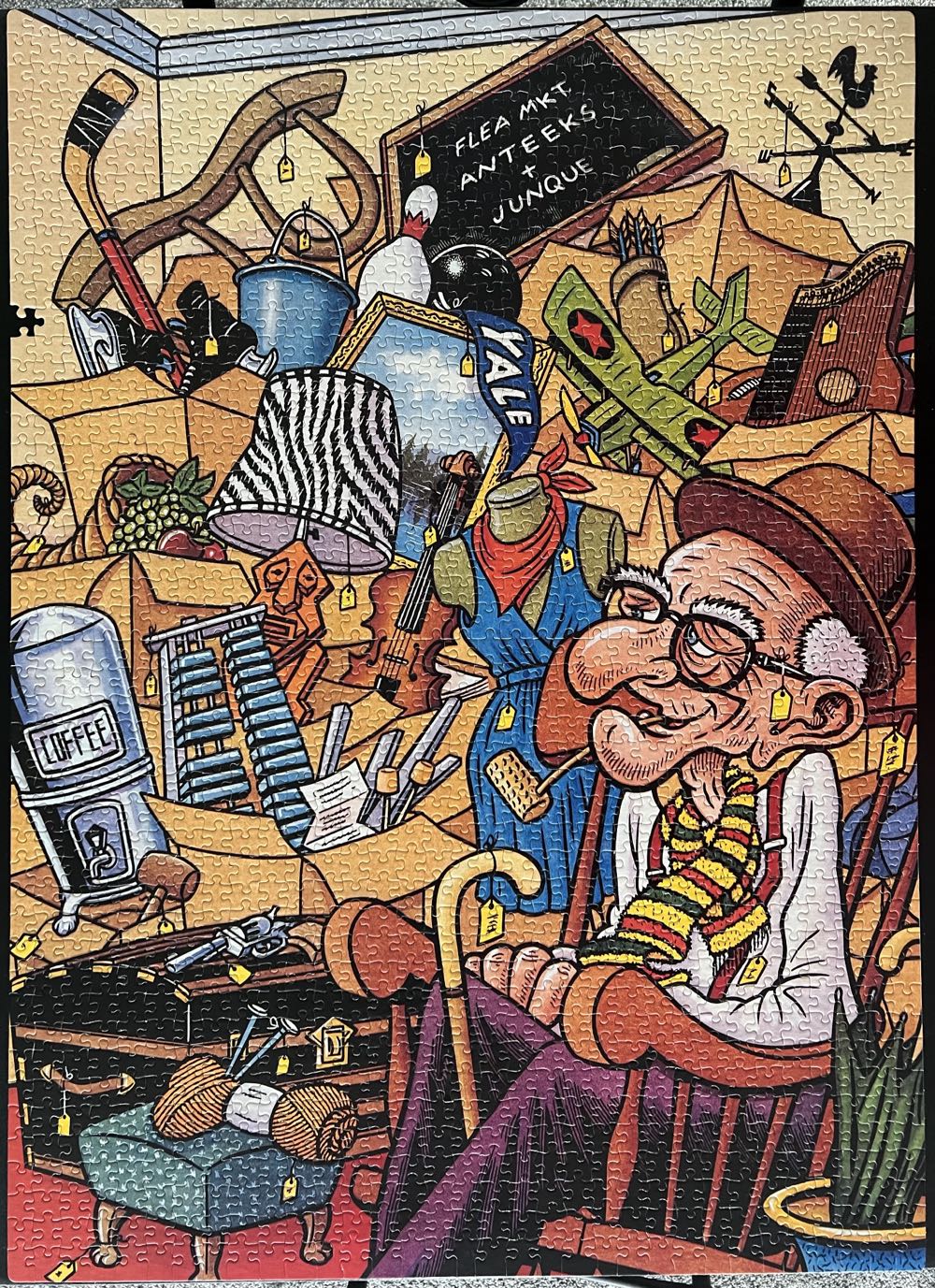 Weekend At The Flea Market - Bits And Pieces puzzle collectible - Main Image 2