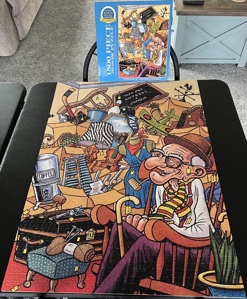 Weekend At The Flea Market - Bits And Pieces puzzle collectible - Main Image 3