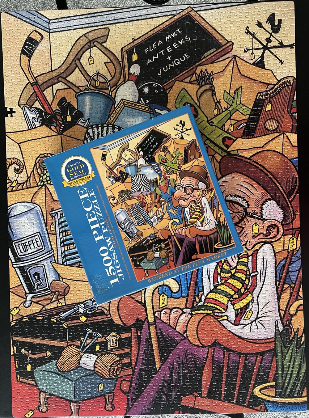 Weekend At The Flea Market - Bits And Pieces puzzle collectible - Main Image 4