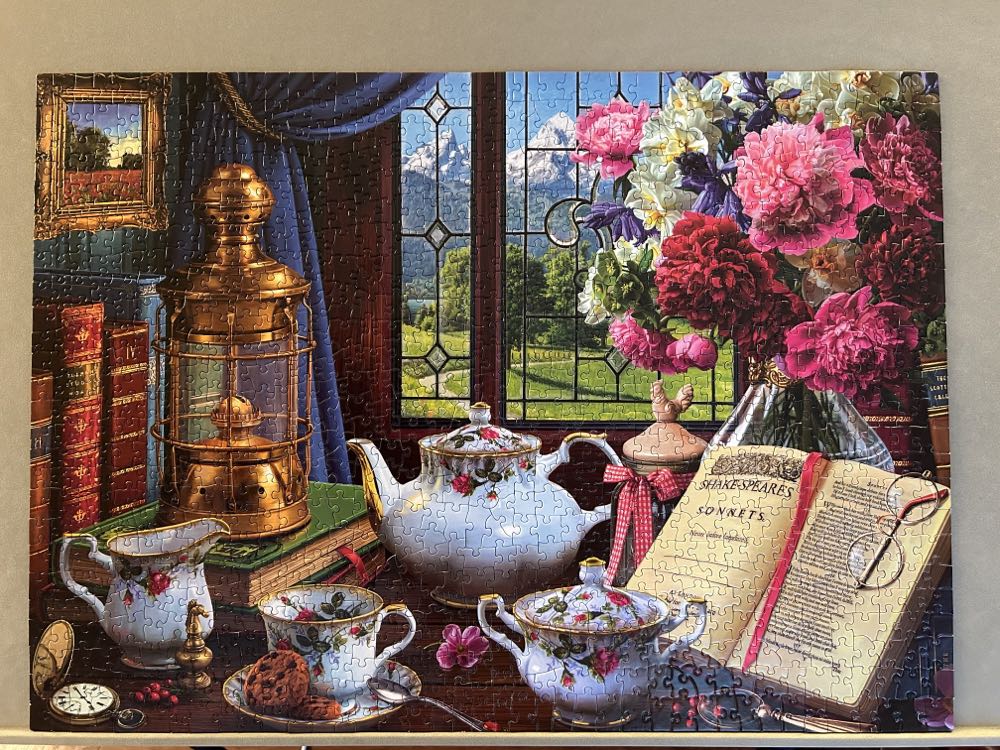 Tea Set - Willow Creek puzzle collectible [Barcode 709786060771] - Main Image 2