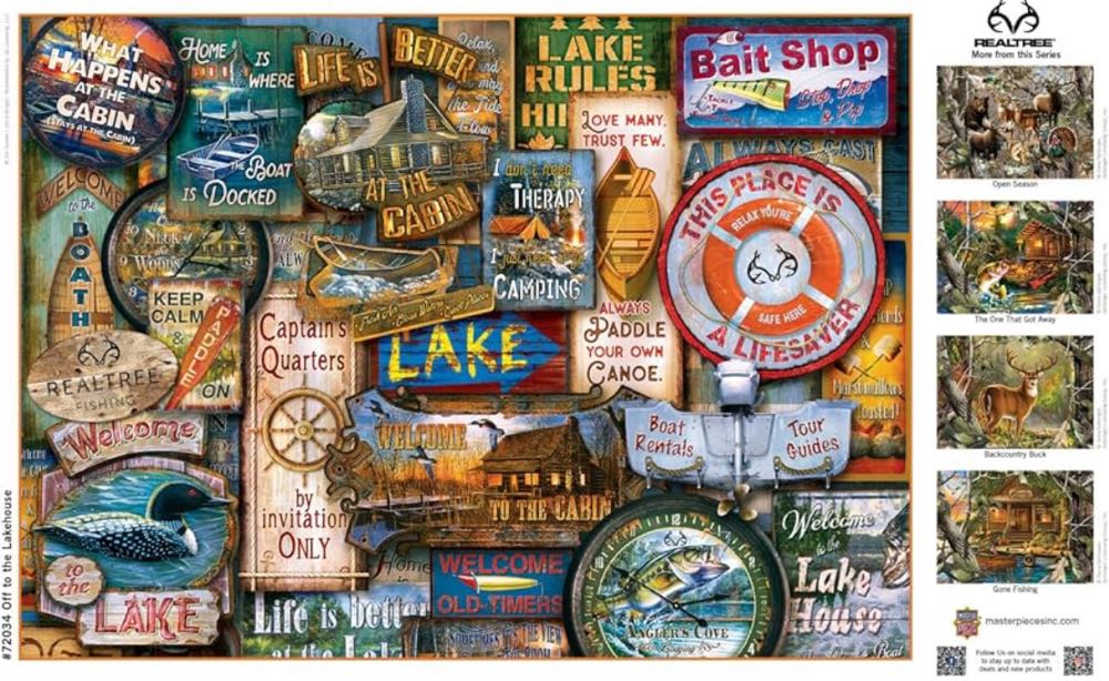 Off To The Lakehouse - MasterPieces 🇺🇲 puzzle collectible [Barcode 705988720345] - Main Image 2