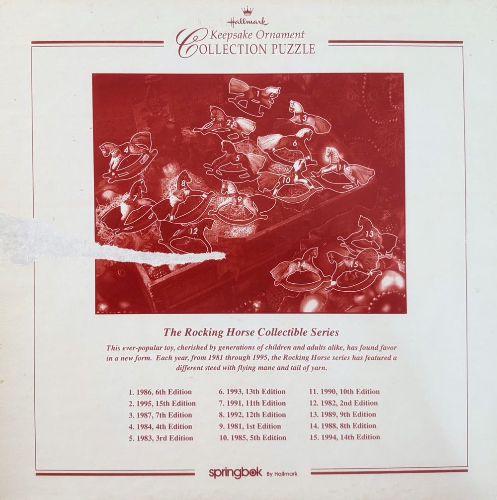 A Keepsake Rocking Horse Christmas - Springbok (Vintage) puzzle collectible - Main Image 3