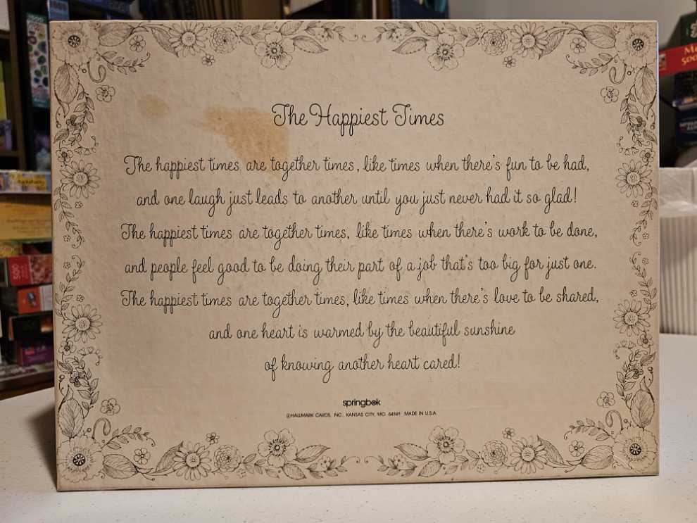 The Happiest Times - Springbok puzzle collectible - Main Image 2