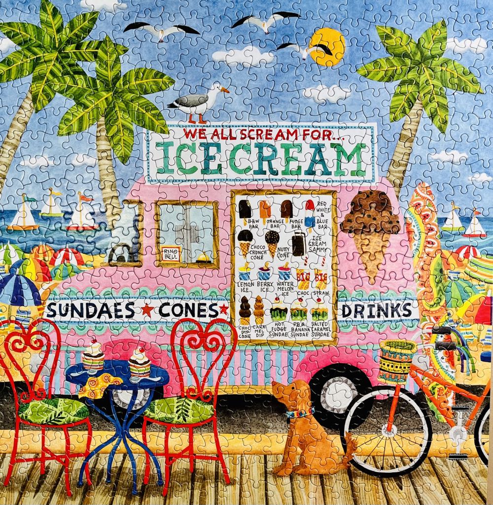 Food Trucks: Ice Cream Truck II - Ceaco 🇺🇸 puzzle collectible [Barcode 021081241953] - Main Image 2