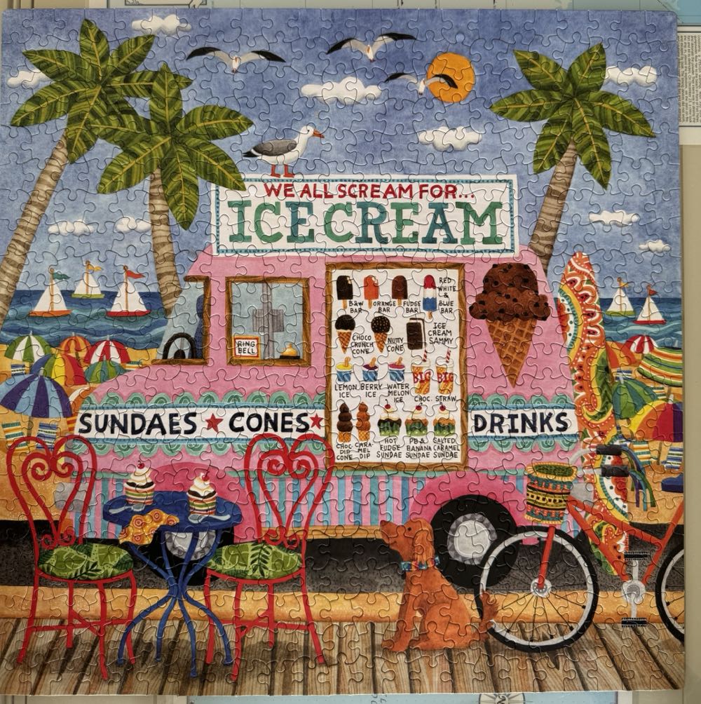 Food Trucks: Ice Cream Truck II - Ceaco 🇺🇸 puzzle collectible [Barcode 021081241953] - Main Image 4