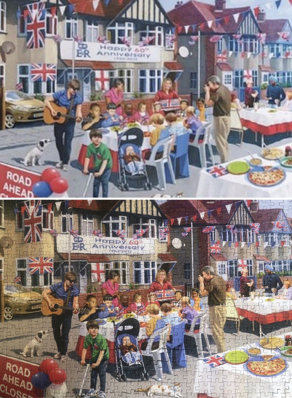 The Street Party - Gibsons puzzle collectible [Barcode 5012269050158] - Main Image 2