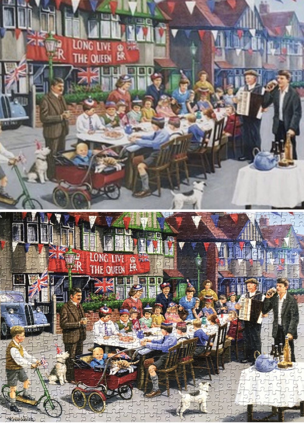 The Street Party - Gibsons puzzle collectible [Barcode 5012269050158] - Main Image 3