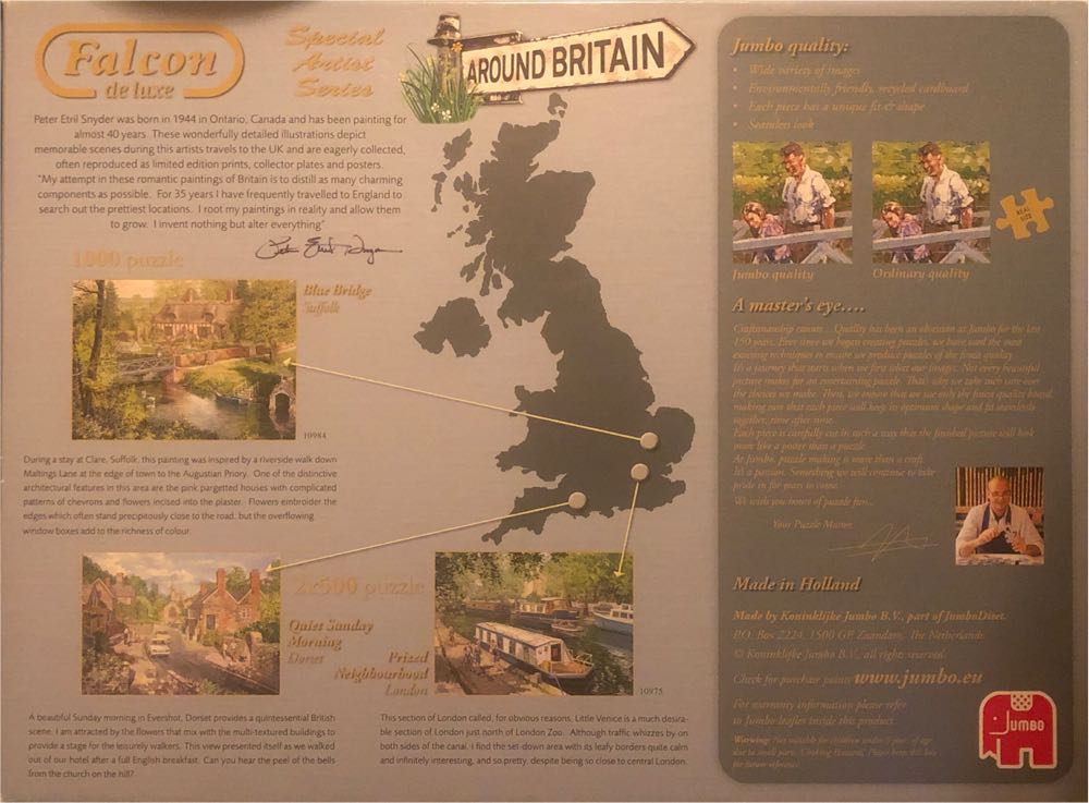 Prized Neighbourhood / Quiet Sunday Morning - Falcon de luxe puzzle collectible [Barcode 8710126109755] - Main Image 4