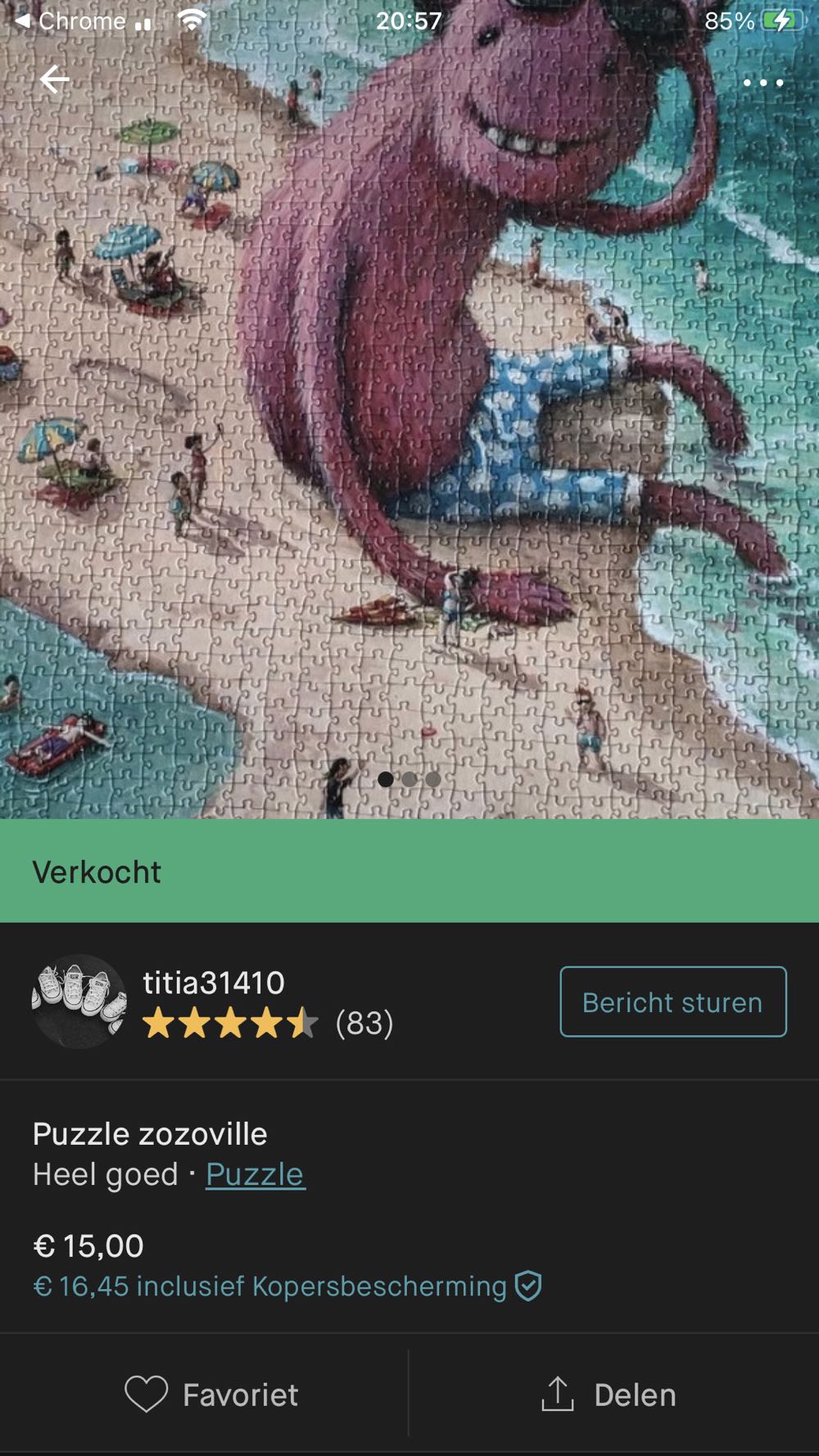 ZoZoVille Beach Boy (Ewelina Messenger) - Heye Puzzle puzzle collectible [Barcode 4001689300098] - Main Image 4