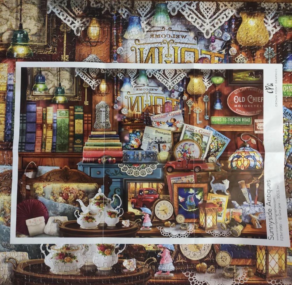 Sunnyside Antiques - Crown point graphics puzzle collectible [Barcode 713755919618] - Main Image 4