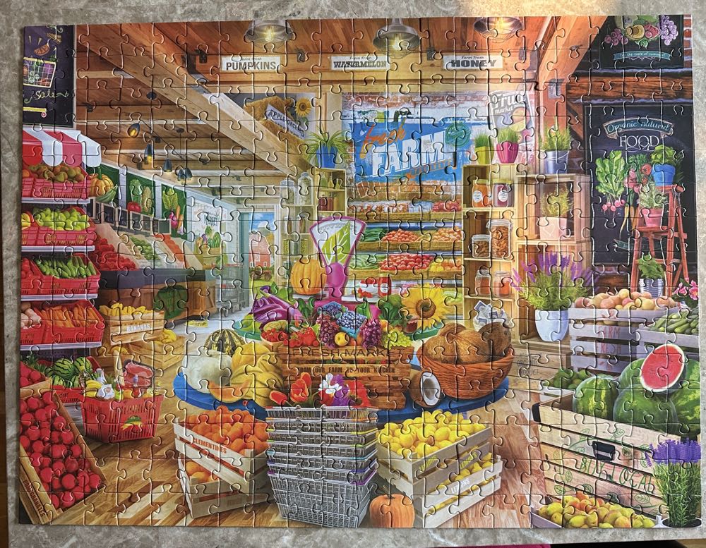 Organic Fresh Market - Rose Art puzzle collectible [Barcode 4895145435703] - Main Image 3