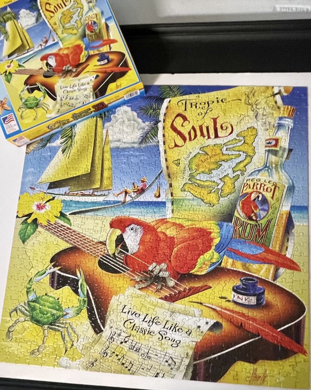 Unidragon Original Wooden Jigsaw Puzzles Wandering Jellyfish 330 Pcs King Size 14.9”x14.9” Beautiful Gift Package Unique Shape Best Gift For Adults And Kids