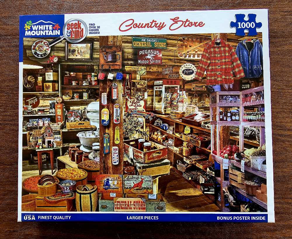 Country Store -Seek And Find - White Mountain puzzle collectible [Barcode 724819261260] - Main Image 4